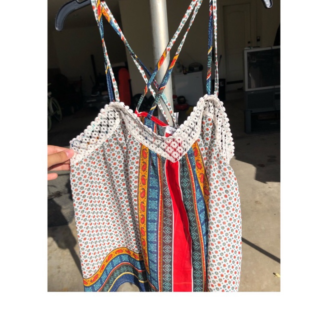 Multi color patterned Tank Top